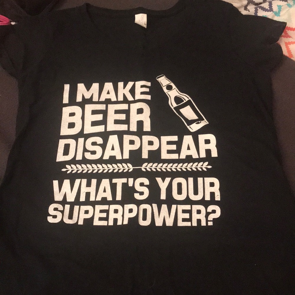 Make beer disappear v neck